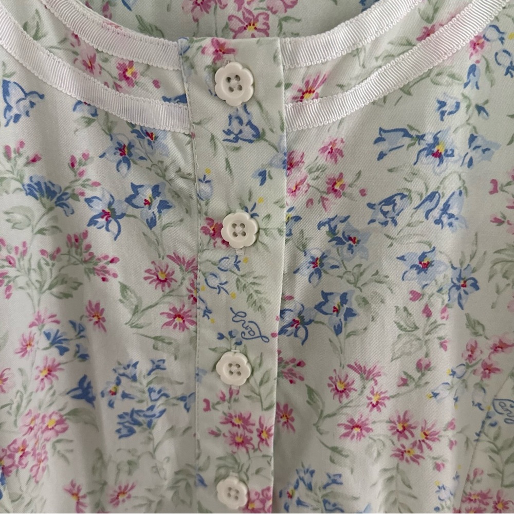 Lanz Of Salzburg Women’s Vintage Style Floral House Dress Size Small Cottagecore - Picture 3 of 10